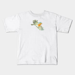 Little Robin Redbreast Flying Kids T-Shirt